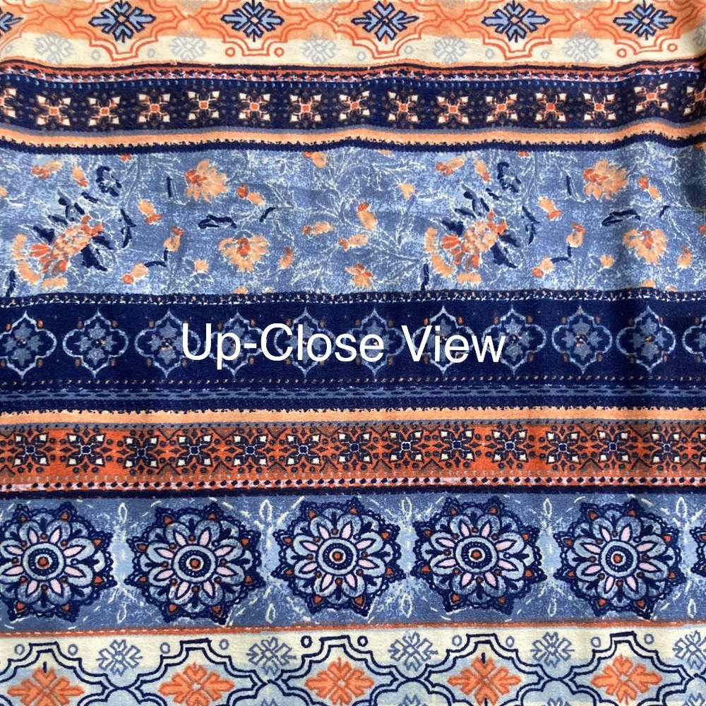 Mudd Mini Casual Dress, Blue Floral Pattern - Picture 4 of 4